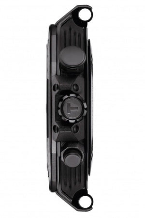 Tissot T Race Chronograph Black Dial Orange Rubber Strap Watch for Men - T141.417.37.051.02