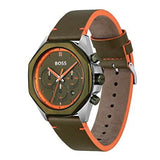 Hugo Boss 1514018 Cloud Chronograph Men's Watch – Olive Green Dial & Green Leather Strap