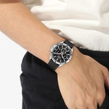 Hugo Boss 1514055 Troper Chronograph Men's Watch – Black Dial & Black Leather Strap