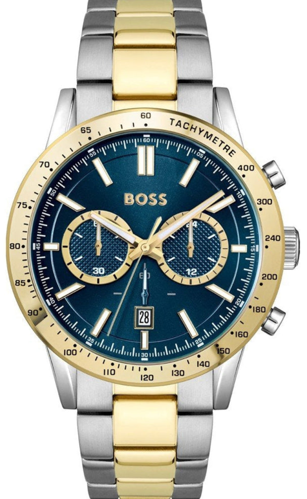 Hugo Boss 1514163 Allure Chronograph Men's Watch – Blue Dial & Two-Tone Steel Bracelet