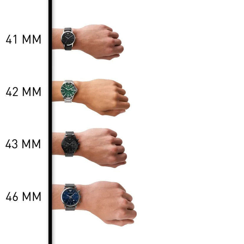 Emporio Armani World Explorer Chronograph Green Dial Two Tone Steel Strap Watch for Men - AR11695