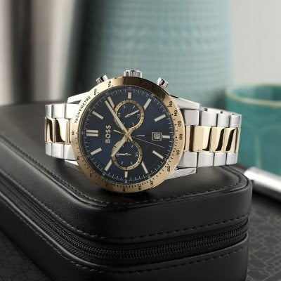 Hugo Boss 1514163 Allure Chronograph Men's Watch – Blue Dial & Two-Tone Steel Bracelet