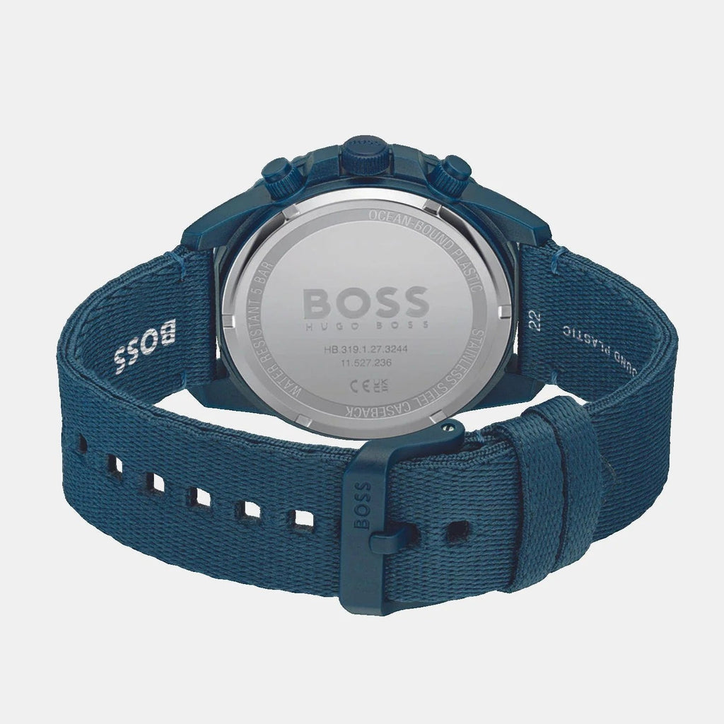 Hugo Boss 1513919 Admiral Chronograph Men's Watch – Blue Dial & Blue Nylon Strap