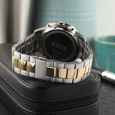 Hugo Boss 1514163 Allure Chronograph Men's Watch – Blue Dial & Two-Tone Steel Bracelet