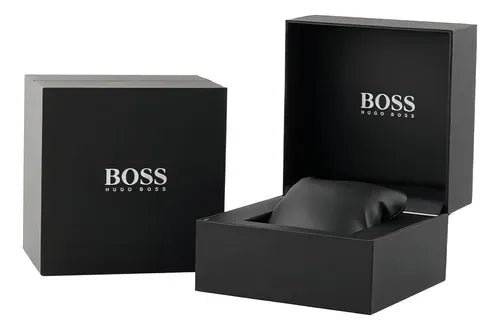 Hugo Boss 1514003 Trace Chronograph Men's Watch – Black Dial & Black Leather Strap