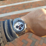 Seiko SSC911 Prospex Speedtimer Solar Chronograph Quartz Men's Watch – Silver Dial & Silver Steel Strap