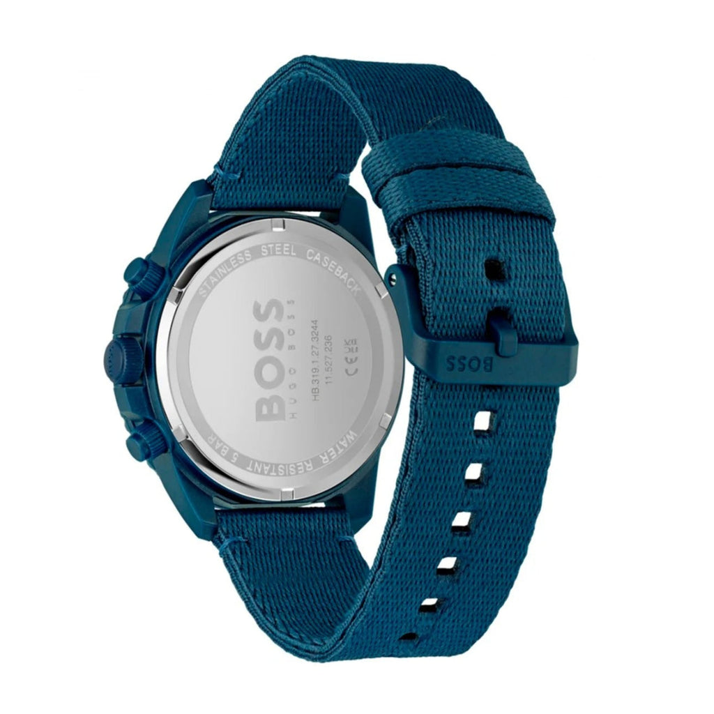 Hugo Boss 1513919 Admiral Chronograph Men's Watch – Blue Dial & Blue Nylon Strap