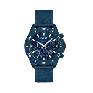 Hugo Boss 1513919 Admiral Chronograph Men's Watch – Blue Dial & Blue Nylon Strap