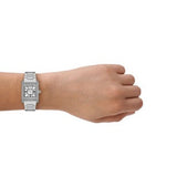 Emporio Armani Genni Analog Mother of Pearl Dial Silver Steel Strap Watch for Women - AR11662