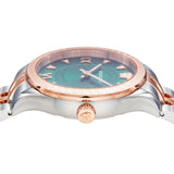 Versace Hellenyium Quartz Green Dial Two Tone Steel Strap Watch for Women - VE2S00422