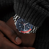 Seiko Prospex Speedtimer Solar Chronograph Blue Dial Silver Steel Strap Watch for Men - SSC913