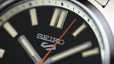 Seiko 5 Sports SNXS Series Automatic Black Dial Silver Steel Strap Watch for Men - SRPK89K1