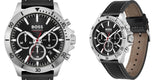 Hugo Boss 1514055 Troper Chronograph Men's Watch – Black Dial & Black Leather Strap