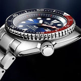 Seiko Prospex PADI Special Edition Automatic Blue Dial Silver Steel Strap Watch for Men - SRPE99
