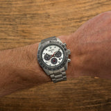 Seiko Prospex Speedtimer Solar Chronograph Silver Dial Silver Steel Strap Watch for Men - SSC911