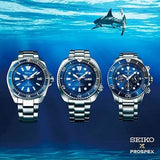 Seiko Prospex Save The Ocean Diver's Automatic Blue Dial Silver Steel Strap Watch for Men - SRPD21J1