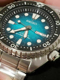 Seiko US Special Edition Automatic Green Dial Silver Steel Strap Watch for Men - SRPH57
