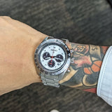 Seiko SSC911 Prospex Speedtimer Solar Chronograph Quartz Men's Watch – Silver Dial & Silver Steel Strap