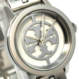 Tory Burch Reva Silver Dial Silver Steel Strap Watch for Women - TBW4044