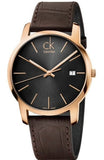Calvin Klein K2G2G6G3 City Men's Chronograph Watch – Brown Dial & Brown Leather Strap