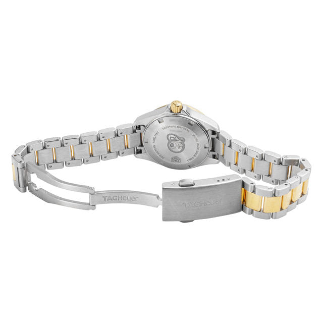 Tag Heuer Aquaracer Quartz Diamonds Mother of Pearl Dial Two Tone Steel Strap Watch for Women - WBD1423.BB0321