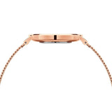 Daniel Wellington Petite Amber Brown Dial Rose Gold Mesh Strap Watch for Women - DW00100478