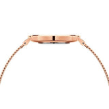 Daniel Wellington Petite Amber Brown Dial Gold Mesh Strap Watch For Women - DW00100476