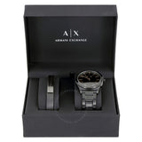 Armani Exchange Nico AX7102 Men's Analog Watch – Bold Black Dial with Black Stainless Steel Strap