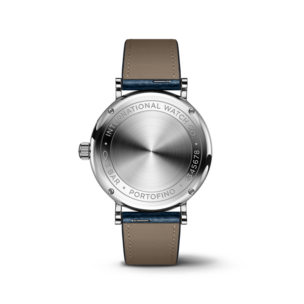 IWC Portofino Automatic Silver Dial Blue Leather Strap Watch for Women - IW357411