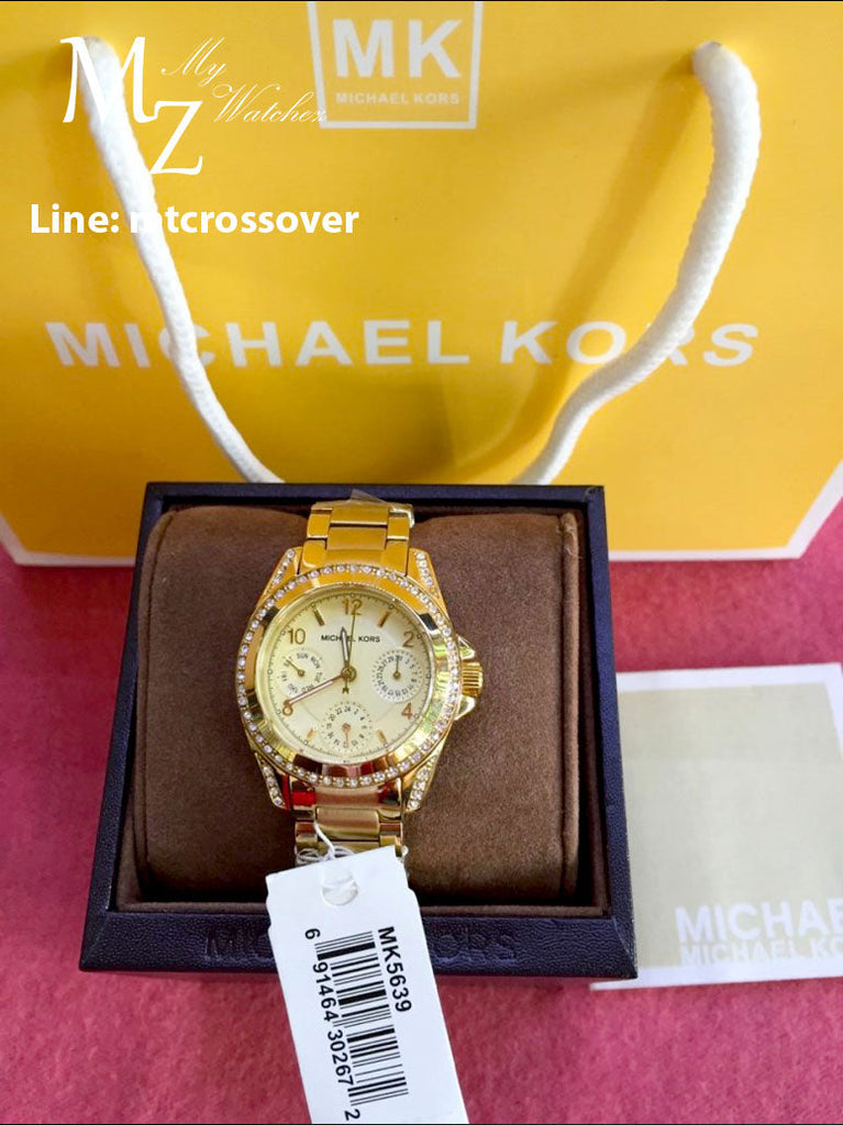 Michael Kors Blair Gold Dial Gold Steel Strap Watch for Women - MK5639