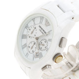 Emporio Armani Chronograph Ceramic White Dial Watch For Women - AR1403