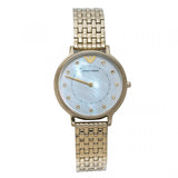 Emporio Armani Dress Analog Mother of Pearl Dial Gold Steel Strap Watch For Women - AR11007
