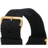 Daniel Wellington Classic Cornwall White Dial Black Nylon Strap Watch For Men - DW00100257