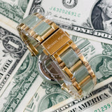 Michael Kors Delray Rose Gold Dial Two Tone Steel Strap Watch for Women - MK4317