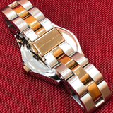 Marc Jacobs Blade Silver Dial Two Tone Steel Strap Watch for Women - MBM3129