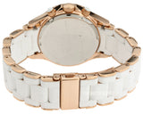 Marc Jacobs Rock Chronograph White Dial White Silicone Strap Watch for Women - MBM2547