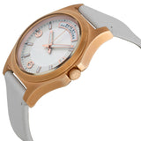 Marc Jacobs Baby Dave White Dial White Leather Strap Watch for Women - MBM1260