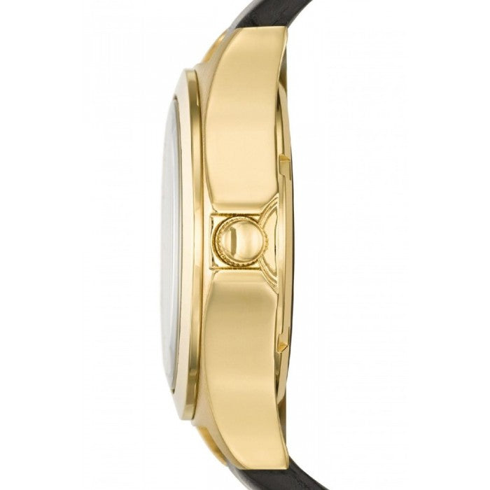 Marc Jacobs Henry Skeleton Black Dial Black Leather Strap Watch for Women - MBM1340