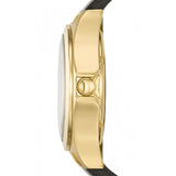 Marc Jacobs Henry Skeleton Black Dial Black Leather Strap Watch for Women - MBM1340