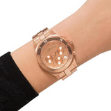 Marc Jacobs Blade Chronograph Rose Gold Dial Rose Gold Steel Strap Watch for Women - MBM3102