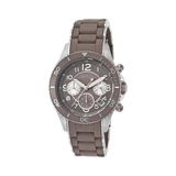 Marc Jacobs Rock Chronograph Grey Dial Grey Silicone Strap Watch for Women - MBM2595
