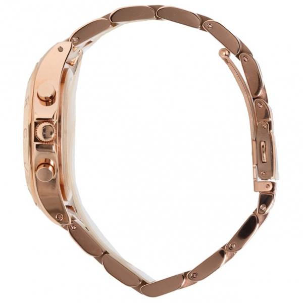 Marc Jacobs Blade Chronograph Rose Gold Dial Rose Gold Steel Strap Watch for Women - MBM3102