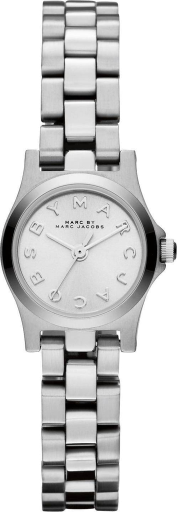 Marc Jacobs Henry Dinky Silver Dial Silver Steel Strap Watch for Women - MBM3198