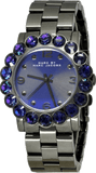 Marc Jacobs Amy Purple Dial Black Steel Strap Watch for Women - MBM3224