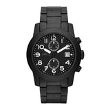Marc Jacobs Larry Chronograph Black Dial Black Steel Strap Watch for Men - MBM5052