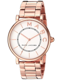 Marc Jacobs Roxy White Dial Rose Gold Steel Strap Watch for Women - MJ3523