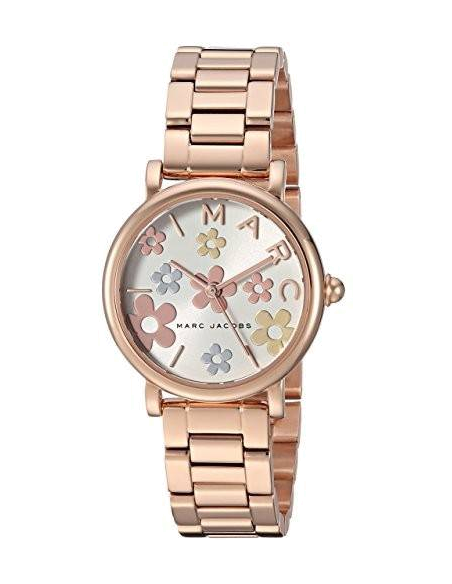 Marc Jacobs Classic White Dial Rose Gold Steel Strap Watch for Women - MJ3582