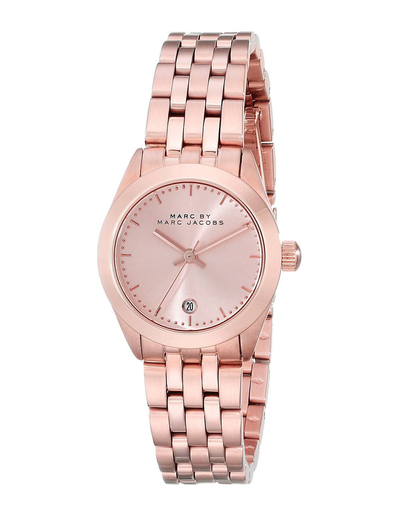 Marc Jacobs Peeker Rose Gold Dial Rose Gold Steel Strap Watch for Women - MBM3374