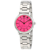Marc Jacobs Roxy Pink Dial Silver Steel Strap Watch for Women - MJ3528