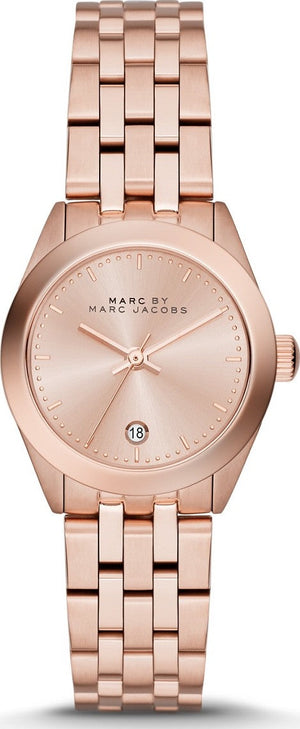 Marc Jacobs Peeker Rose Gold Dial Rose Gold Steel Strap Watch for Women - MBM3374